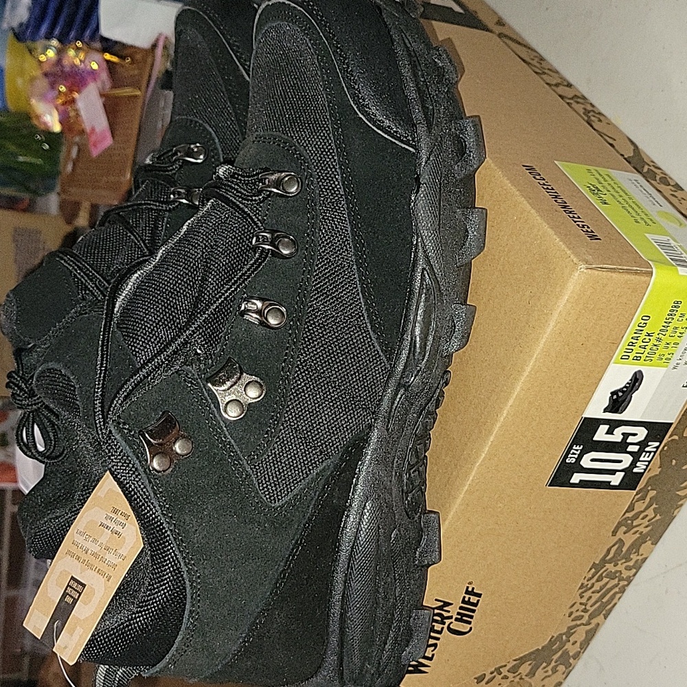 FS! NIB W/Tag Western Chief Brand Durango Black Men's Size 10.5 Shoes